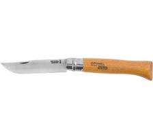 Peilis Opinel 12, anglies plienas, buko medienos