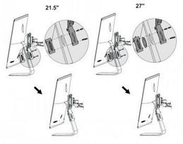 100 veses 100 - NEWSTAR VESA CONVERSION PLATE - APPLE MAC TO VESA 75X75 - SILVER - 1 nuotrauka