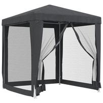 Proginė palapinė su 4 sienomis, HDPE, 2x2m, antracito spalva