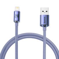 greito ikrovimo laidas - CABLE LIGHTNING TO USB 1.2M/PURPLE CAJY000005 BASEUS - 1 nuotrauka