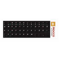lipdukai klaviaturai lt - Mocco Keyboard stickers waterproof Black/ Green ENG / EE - 1 nuotrauka