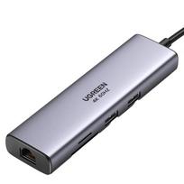 usb 2.0 to hdmi adapter - Ugreen, USB-C to 2x USB 3.0, HDMI, RJ45 - 1 nuotrauka