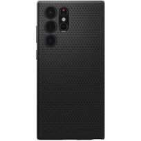 s22 ultra deklai - Spigen "Liquid Air Case Galaxy S22 Ultra" Matte black - 1 nuotrauka