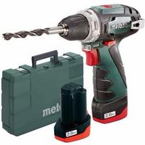 Suktuvas-gręžtuvas Metabo PowerMaxx BS; 10,8 V; 2x2,0 Ah akum.