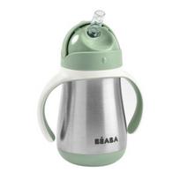 BEABA METALINĖ GERTUVĖ SU ŠIAUDELIU, 250 ML, SAGE Žalias