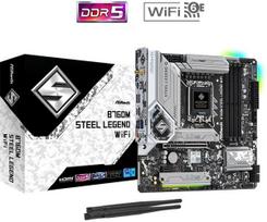 b760 - ASRock B760M Steel Legend WiFi, Micro ATX, LGA1700, DDR5 - 2 nuotrauka