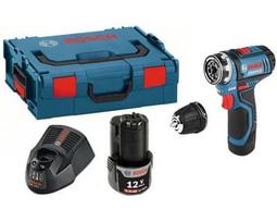 Suktuvas-gręžtuvas Bosch GSR 12V-15 FC Flex Set; 12V; 2x2,0 Ah akum.