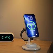 belaidis pakrovejas stovas - Choetech 15W 3 in 1 Wireless Charger T585 F - 1 nuotrauka