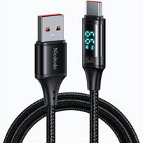 "McDodo" telefono kabelis, DIGITAL PRO USB-C 5A 66W 1,2 m juodas