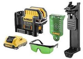 Kryžminis lazerinis nivelyras DeWalt DCE0822D1G; žalias