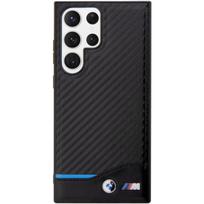 BMW "M PU Carbon Blue Line Case Galaxy S23 Ultra" Black