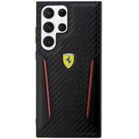 Ferrari "PU Carbon Hard Case Galaxy S23 Ultra" Black