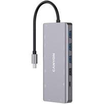 usb c hub hdmi - CANYON 13 in 1 USB C hub, with 2*HDMI, 3*USB3.0: support max. 5Gbps, 1*USB2.0: support max. 480Mbps - 1 nuotrauka