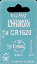 cr1620 - DELTACO Ultimate Lithium, 3V, CR1620, 1 vnt. / ULT-CR1620-1P - 2 nuotrauka