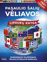 Pasaulio šalių vėliavos. Lipdukų knyga