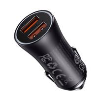 baseus car charger -  Baseus Golden Contactor Max, 2x USB, 60W, pilka - 2 nuotrauka