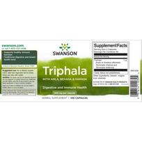swanss - Swanson TRIPHALA  N100 maisto papildas - 3 nuotrauka