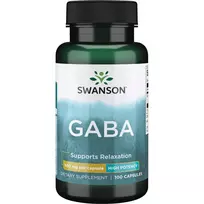mg 100 - Swanson GABA 500 mg - 100 kapsulių - 1 nuotrauka