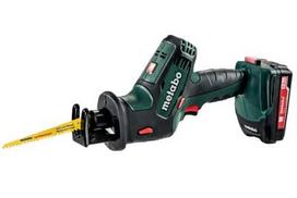 Akumuliatorinis tiesinis pjūklas Metabo SSE 18 LTX; 18 V; 2x2,0 Ah akum.