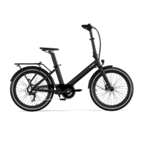 Sulankstomas elektrinis dviratis Eovolt Evening 24" V1 (juodos spalvos)