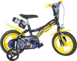 Vaikiškas dviratis Dino Bikes Batman, mėlynas/juodas/geltonas, 9" (21.59 cm), 12"
