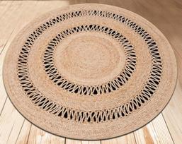 Kilimas Conceptum Hypnose Jute 287CHL2419, smėlio, 200 cm x 200 cm