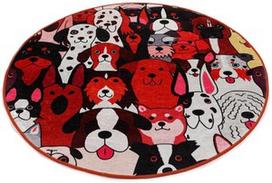 Kilimas Conceptum Hypnose Dogs 882CHL1134, įvairių spalvų, 100 cm x 100 cm