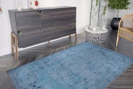 Kilimas Conceptum Hypnose Dorian Chenille 473RTP2913, mėlynas, 150 cm x 75 cm