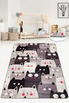 Kilimas Conceptum Hypnose Cats 876CHL1269, įvairių spalvų, 140 cm x 80 cm