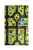Kilimas Conceptum Hypnose Green City 876CHL1157, žalias/įvairių spalvų, 160 cm x 100 cm
