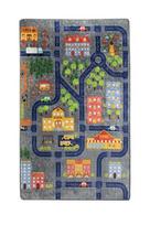 Kilimas Conceptum Hypnose Small Town 876CHL1149, pilkas/įvairių spalvų, 160 cm x 100 cm