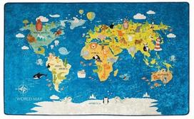 Kilimas Conceptum Hypnose World Map 876CHL1005, įvairių spalvų, 190 cm x 140 cm