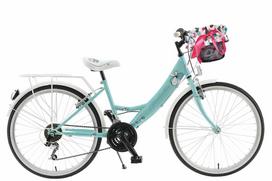 Vaikiškas dviratis Kands Giulietta, 130-165 cm, 24" aliumininiai ratai, Shimano, Žalias