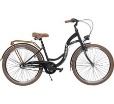 Dviratis AZIMUT Vintage 26" 3-speed 2023 black-cream matt