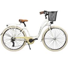 Dviratis AZIMUT Sarema 28" ALU TX-7 2023 light cream shiny