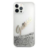 apple iphone 6 - Guess "GUHCP12LGLVSSI Liquid Glitter Vintage Cover iPhone 12 Pro Max" Silver - 1 nuotrauka