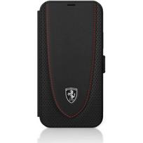 Ferrari "FEOGOFLBKP12SBK Off Track Perforated Leather Case 12 mini" Black