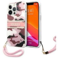apple iphone 6 - Guess "GUHCP13LKCABPI Camo Strap Collection Case iPhone 13 Pro" Pink - 1 nuotrauka