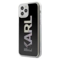 Karl Lagerfeld "KLHCP12LKLMLBK Karl Logo Glitter Case iPhone 12 Pro Max" Black
