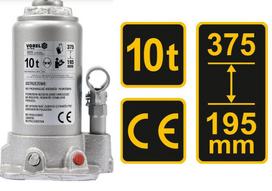 hidraulinis domkratas - Toya VOREL HIDRAULINIS stūmoklinis Kėlimas 10T 195-375mm 80052 - 1 nuotrauka