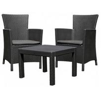 lauko baldu komplektas 2 vietu - Keter Rosario Balcony Set Grey - 1 nuotrauka