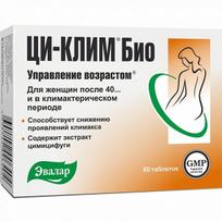 EVALAR CI-KLIM BIO menopauzės laikotarpiu, 60 tablečių