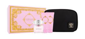 versace bright crystal - Versace Bright Crystal: EDT 90 ml + dušo želė 100ml + kūno losjonas 100 ml + kosmetinis krepšys - 1 nuotrauka