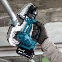 akumuliatorinis juostinis pjuklas - Makita DPB184Z - 3 nuotrauka