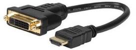 MicroConnect HDMI to DVI-I DVIHDMI15CM, juoda, 0.15 m