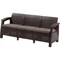 lauko suoliukas - Keter Corfu Love Seat Max Brown - 1 nuotrauka