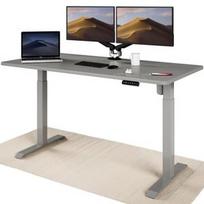 Stalas reguliuojamo aukščio Desktronic HOME ONE, pilkas