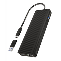 Raidsonic Icy Box 9-in-1 USB Type-C and Type-A dock with dual video output IB-DK4080AC