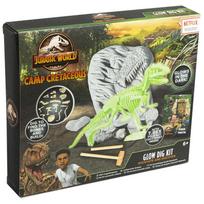 JURASSIC WORLD šviečiantis fosilijų kasinėjimo rinkinys Camp Cretaceous