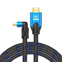 ofc varinis - Savio HDMI (M) v2.1, kampinis, 8K, HDR Dynamic, OFC varinis, 5 m, CL-175 - 1 nuotrauka